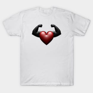 Flexing strong heart T-Shirt